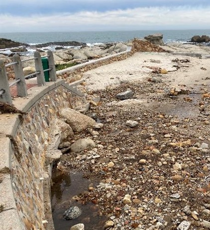 Tidal pool maintenance begins