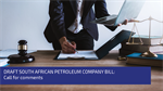 South Africa takes a step closer to establishing a National Petroleum Company