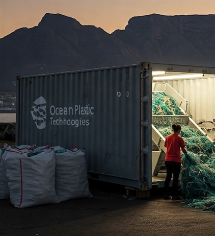 First fishing net recycling facility