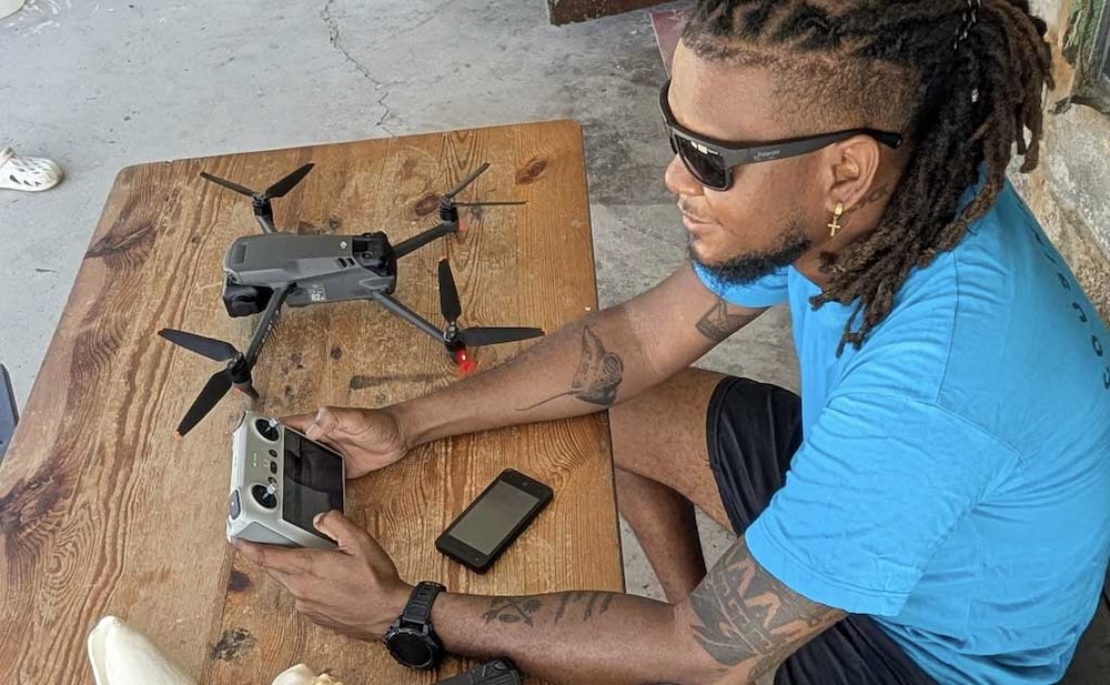 Drone used to monitor turtles in nesting season