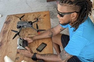 Drone used to monitor turtles in nesting season