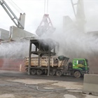 Curbing harmful dust in port