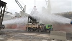 Curbing harmful dust in port