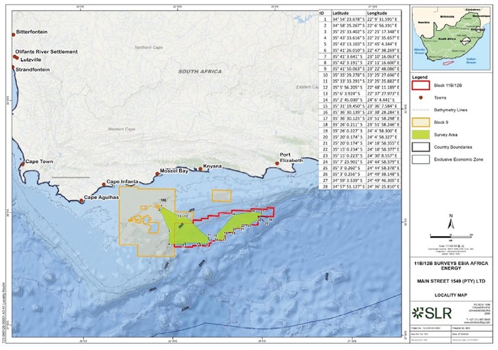 Application to undertake offshore survey for comment