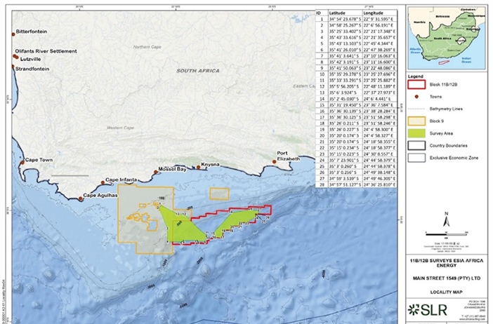 Application to undertake offshore survey for comment
