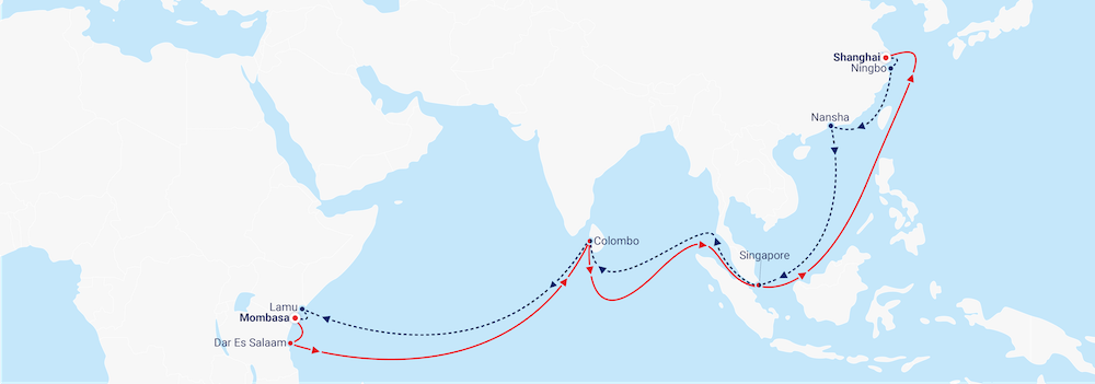 New service links Asia and Africa