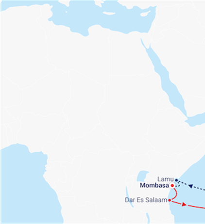 New service links Asia and Africa