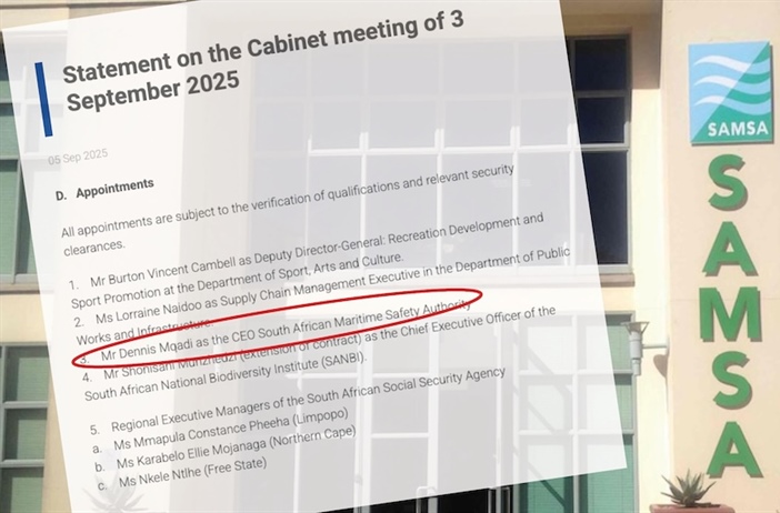 Cabinet names next CEO for SAMSA - again