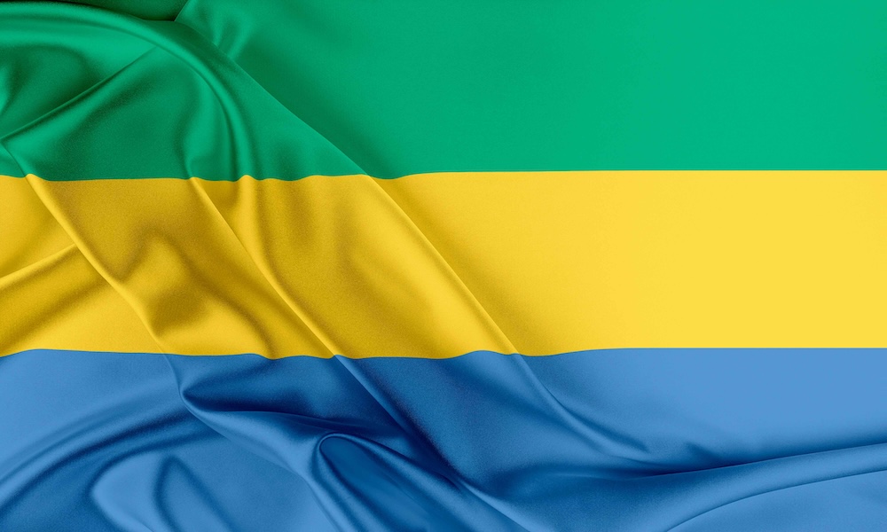 Gabon takes control of its flag