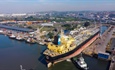 Dry dock confirms capacity with historic docking