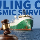 Two seismic survey rulings, one day apart, two opposite outcomes