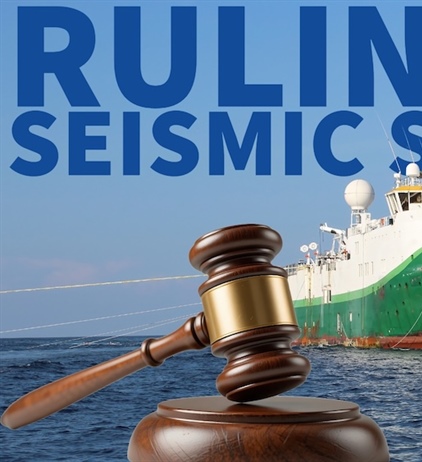 Two seismic survey rulings, one day apart, two opposite outcomes