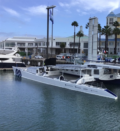 Energy Observer interacts with public in Port of Cape Town