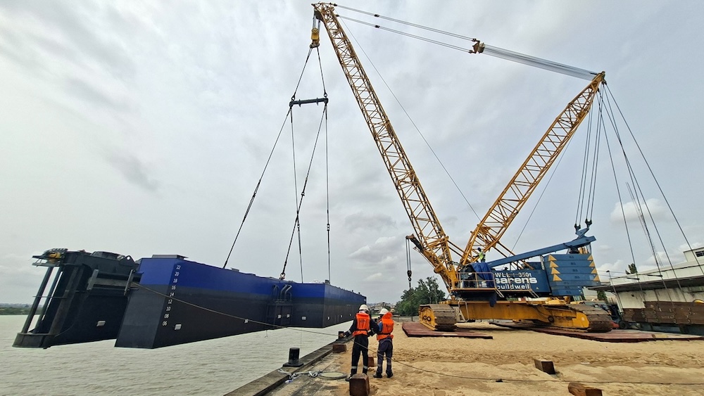 Dredger delivered for land reclamation works