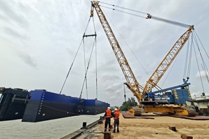 Dredger delivered for land reclamation works