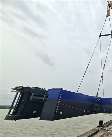 Dredger delivered for land reclamation works