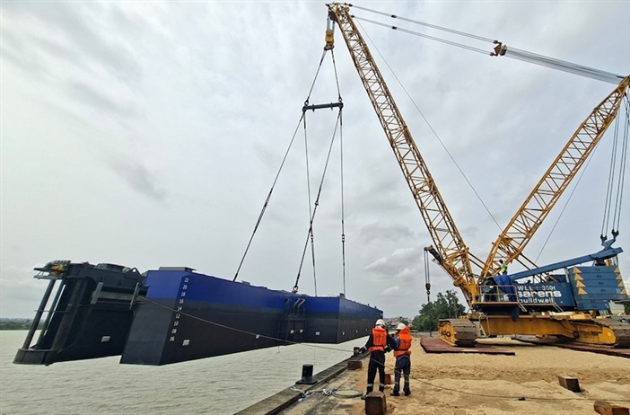 Dredger delivered for land reclamation works