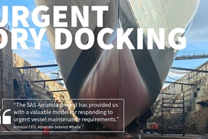 Urgent dry docking sees frigate return to sea