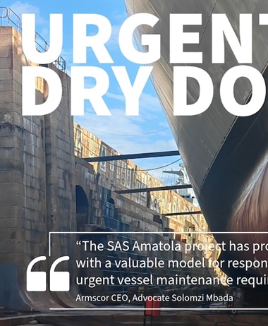 Urgent dry docking sees frigate return to sea