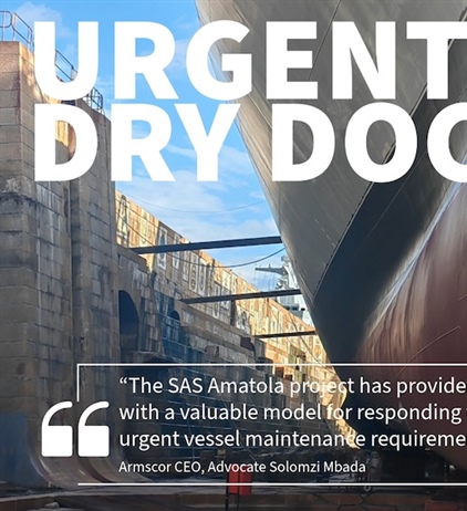 Urgent dry docking sees frigate return to sea