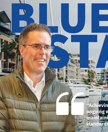 Blue Flag status for waterfront marina
