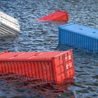 Weather conditions cause container loss