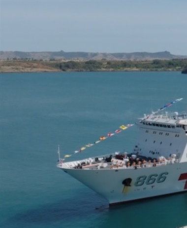 Hospital ship arrives for humanitarian exercise