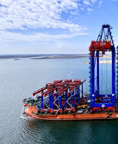 Port equipment delivered to bolster performance