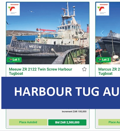 Two harbour tugs up for auction