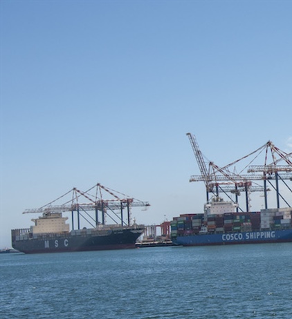 Discussing port performance in South Africa