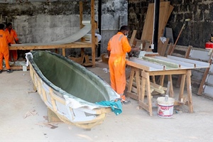 Funding fibreglass fishing vessel construction