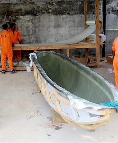 Funding fibreglass fishing vessel construction
