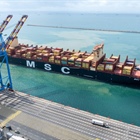 Mega ship docks in Ghana