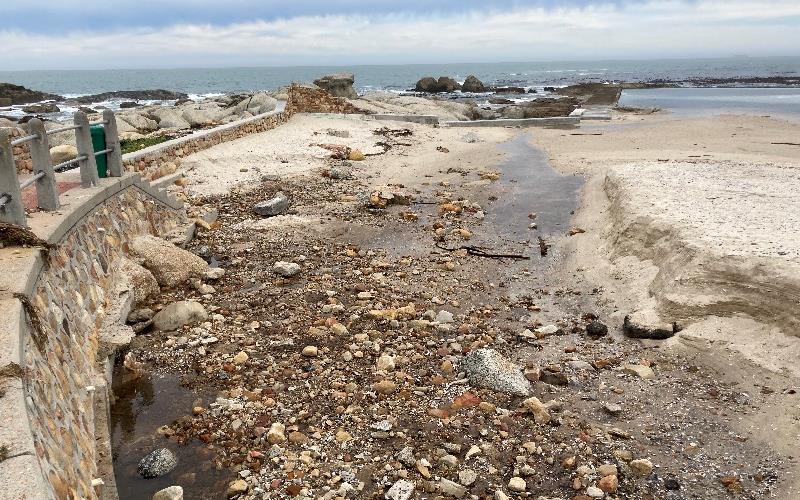 Tidal Pool Drop Tidal pool maintenance begins